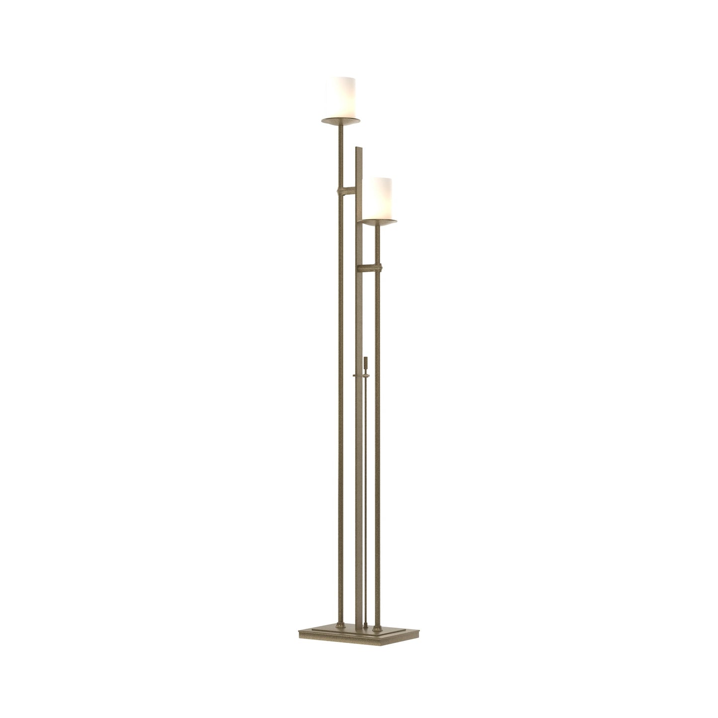 Rook Twin Floor Lamp in Soft Gold.