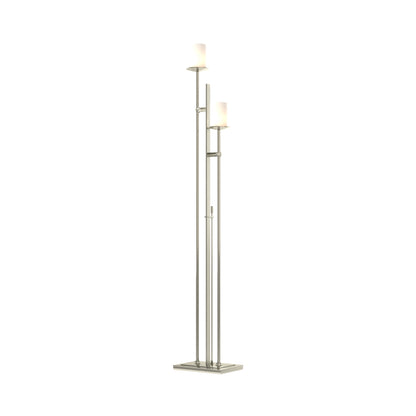 Rook Twin Floor Lamp in Sterling.