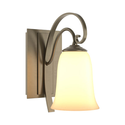 Scroll Bath Wall Light in Soft Gold.