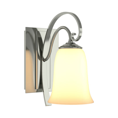 Scroll Bath Wall Light in Sterling.