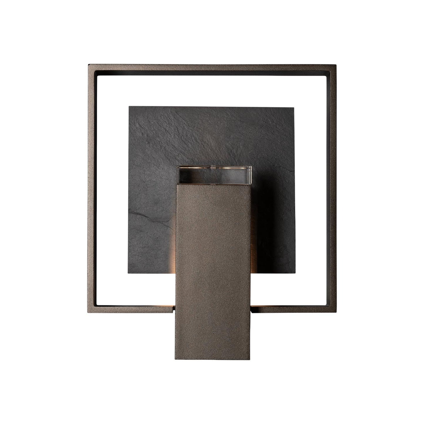 Shadow Box Dark Sky Outdoor Wall Light in Coastal Oil Rubbed Bronze/Slate (8.5-Inch).
