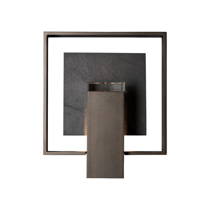 Shadow Box Dark Sky Outdoor Wall Light in Coastal Oil Rubbed Bronze/Slate (8.5-Inch).