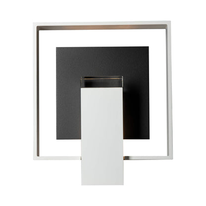 Shadow Box Dark Sky Outdoor Wall Light in Coastal White/Coastal Black (11.7-Inch).