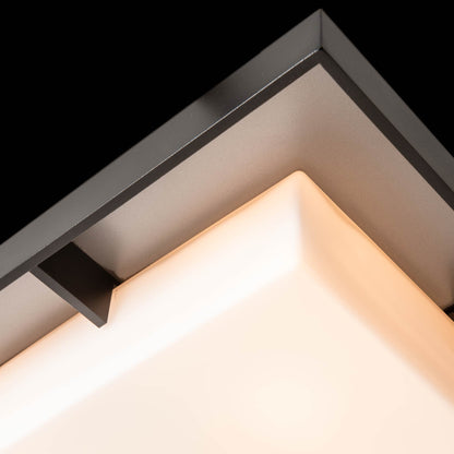 Shadow Box Outdoor Flush Mount Ceiling Light in Detail.