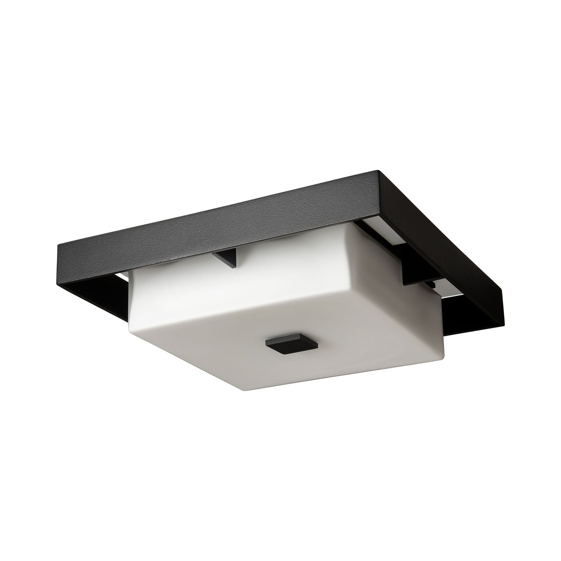 Shadow Box Outdoor Flush Mount Ceiling Light in Detail.