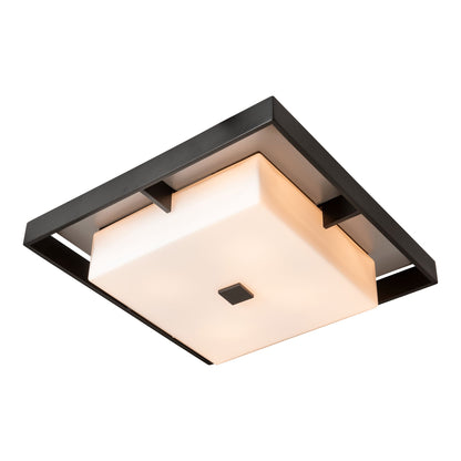 Shadow Box Outdoor Flush Mount Ceiling Light in Detail.