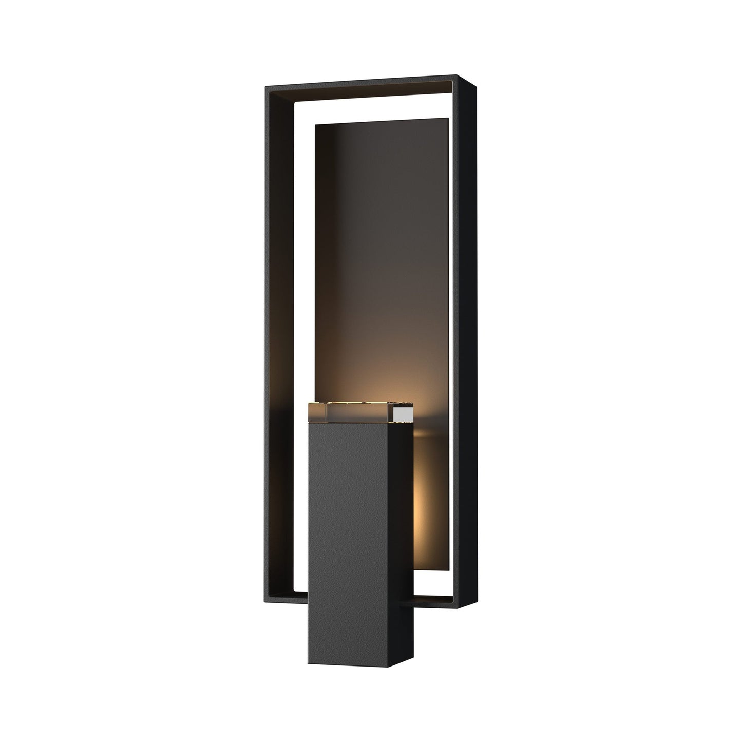 Shadow Box Outdoor Vertical Wall Light in Coastal Black/Coastal Oil Rubbed Bronze (Standard).