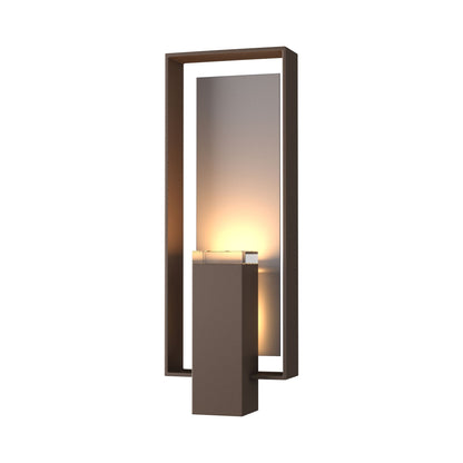 Shadow Box Outdoor Vertical Wall Light in Coastal Bronze/Coastal Burnished Steel (Standard).