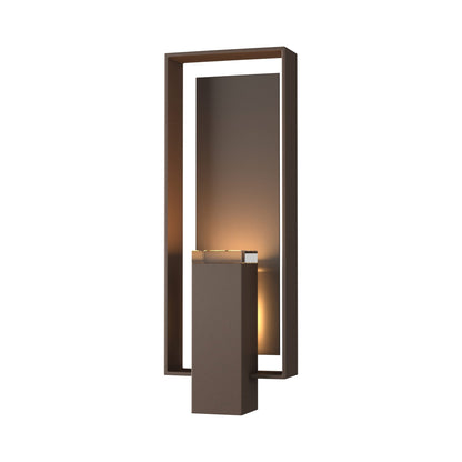 Shadow Box Outdoor Vertical Wall Light in Coastal Bronze/Coastal Dark Smoke (Standard).