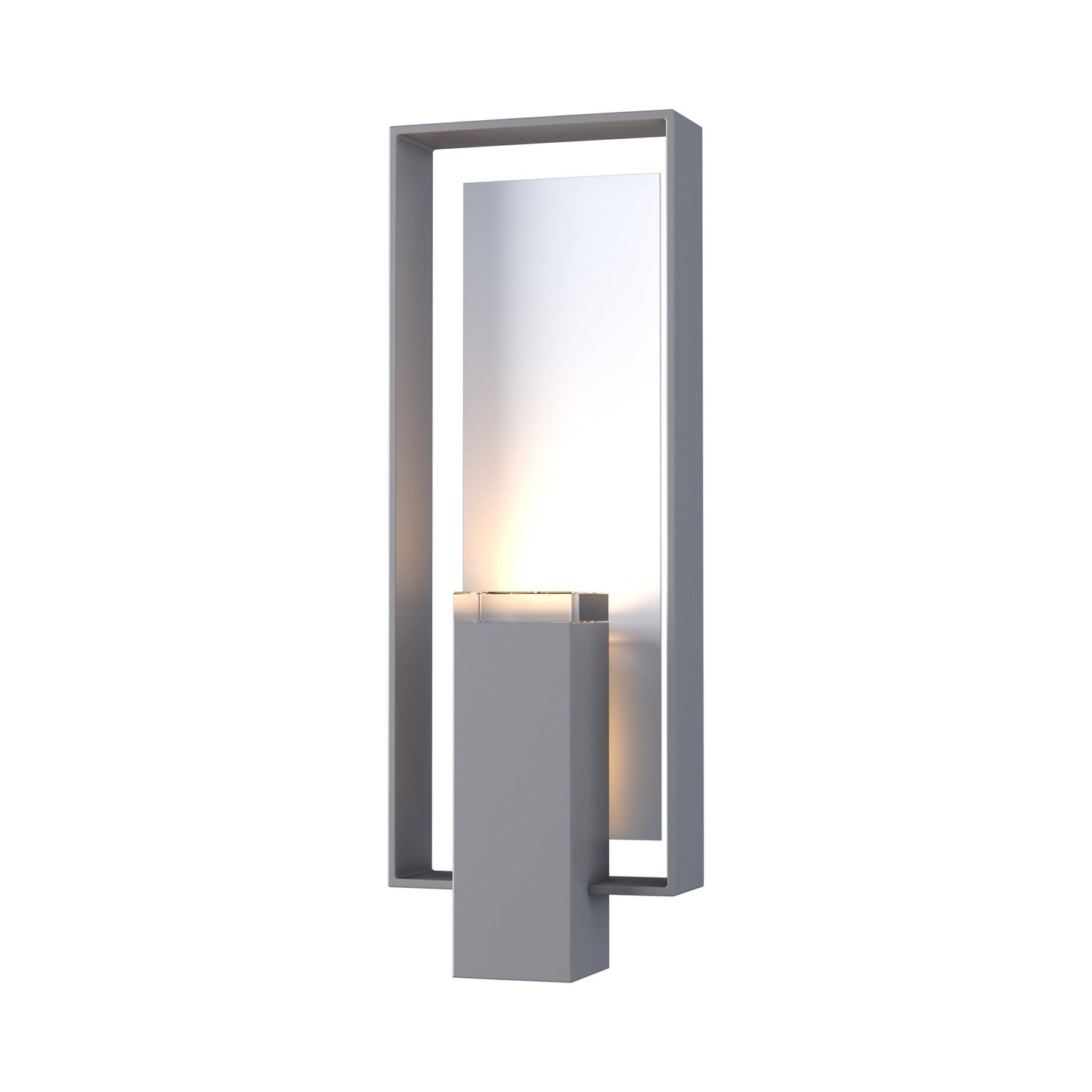 Shadow Box Outdoor Vertical Wall Light in Coastal Burnished Steel/Coastal White (Standard).