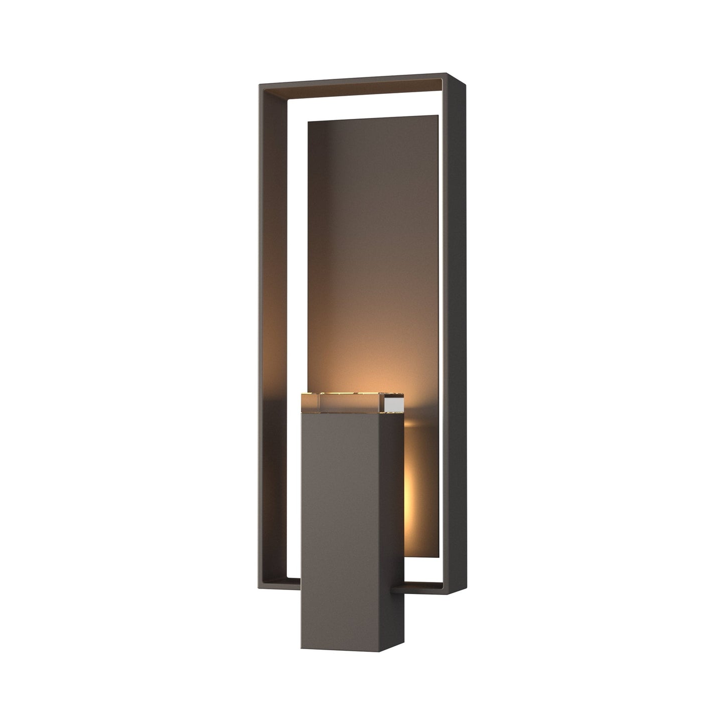 Shadow Box Outdoor Vertical Wall Light in Coastal Dark Smoke/Coastal Dark Smoke (Standard).