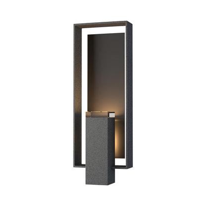 Shadow Box Outdoor Vertical Wall Light in Coastal Natural Iron/Coastal Oil Rubbed Bronze (Standard).