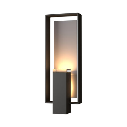 Shadow Box Outdoor Vertical Wall Light in Coastal Oil Rubbed Bronze/Coastal Burnished Steel (Standard).