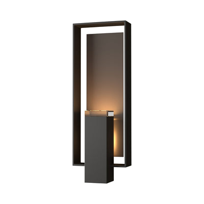 Shadow Box Outdoor Vertical Wall Light in Coastal Oil Rubbed Bronze/Coastal Dark Smoke (Standard).
