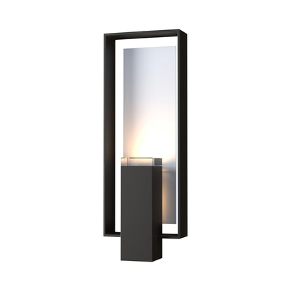 Shadow Box Outdoor Vertical Wall Light in Coastal Oil Rubbed Bronze/Coastal White (Standard).