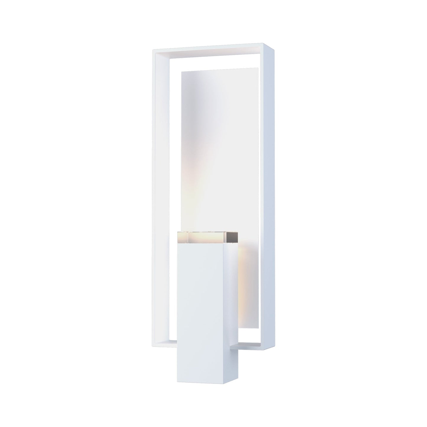 Shadow Box Outdoor Vertical Wall Light in Coastal White/Coastal White (Standard).