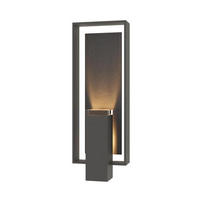 Shadow Box Outdoor Vertical Wall Light in Natural Iron/Slate (Standard).