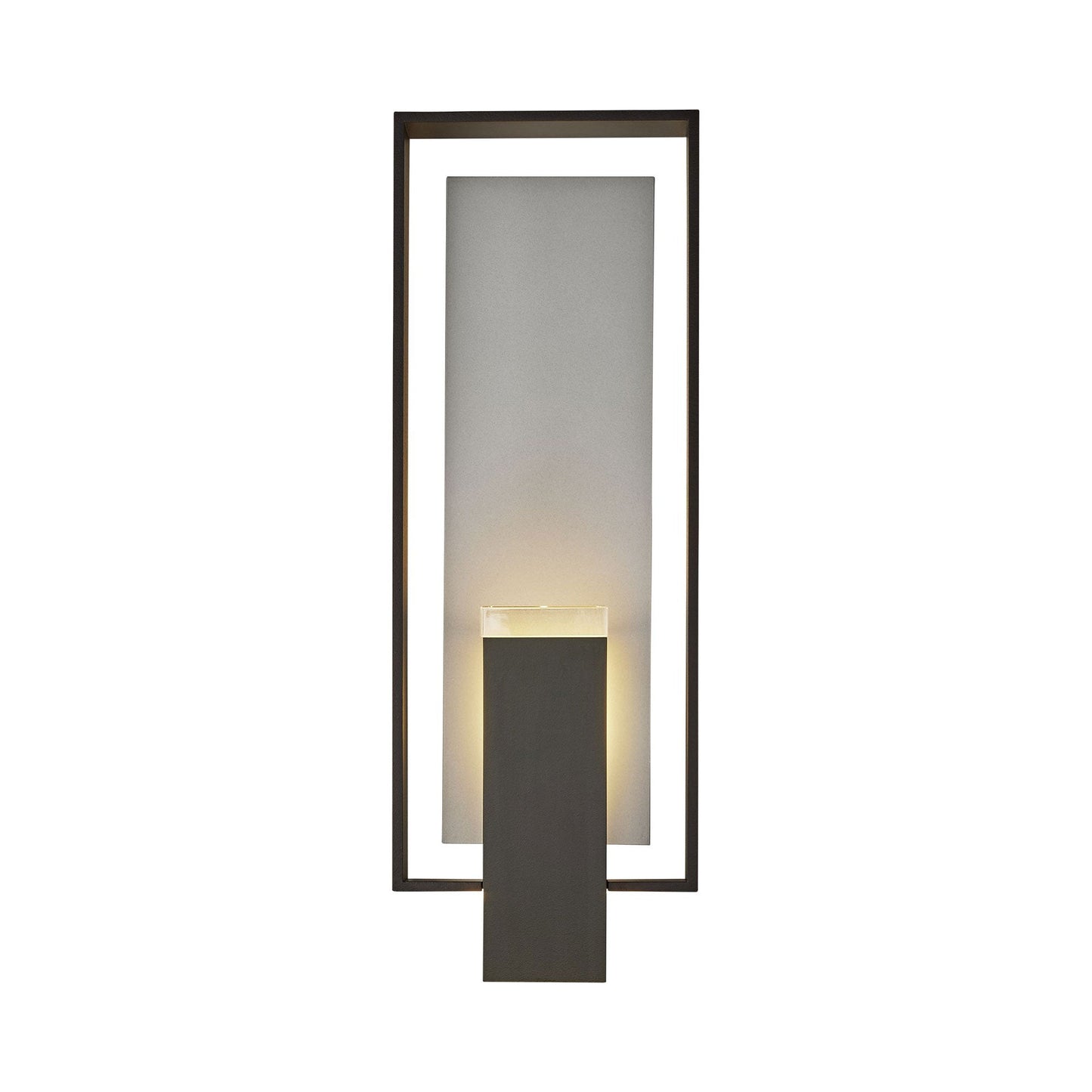 Shadow Box Outdoor Vertical Wall Light in Detail.