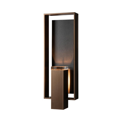 Shadow Box Outdoor Vertical Wall Light in Detail.
