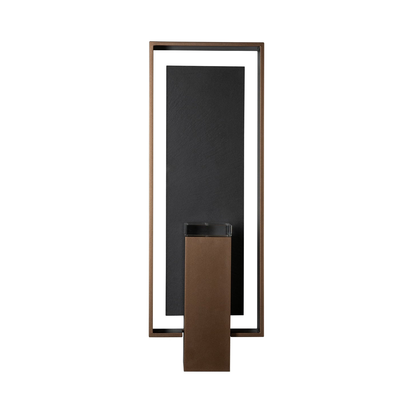 Shadow Box Outdoor Vertical Wall Light in Detail.