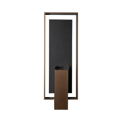 Shadow Box Outdoor Vertical Wall Light in Detail.