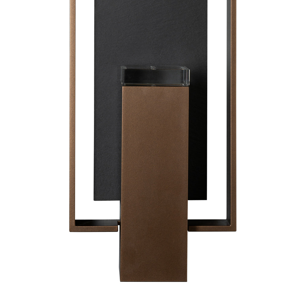 Shadow Box Outdoor Vertical Wall Light in Detail.