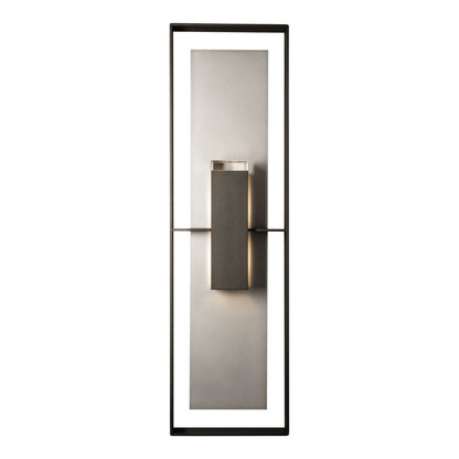 Shadow Box Tall Dark Sky Outdoor Wall Light in Coastal Oil Rubbed Bronze/Coastal Burnished Steel (45-Inch).