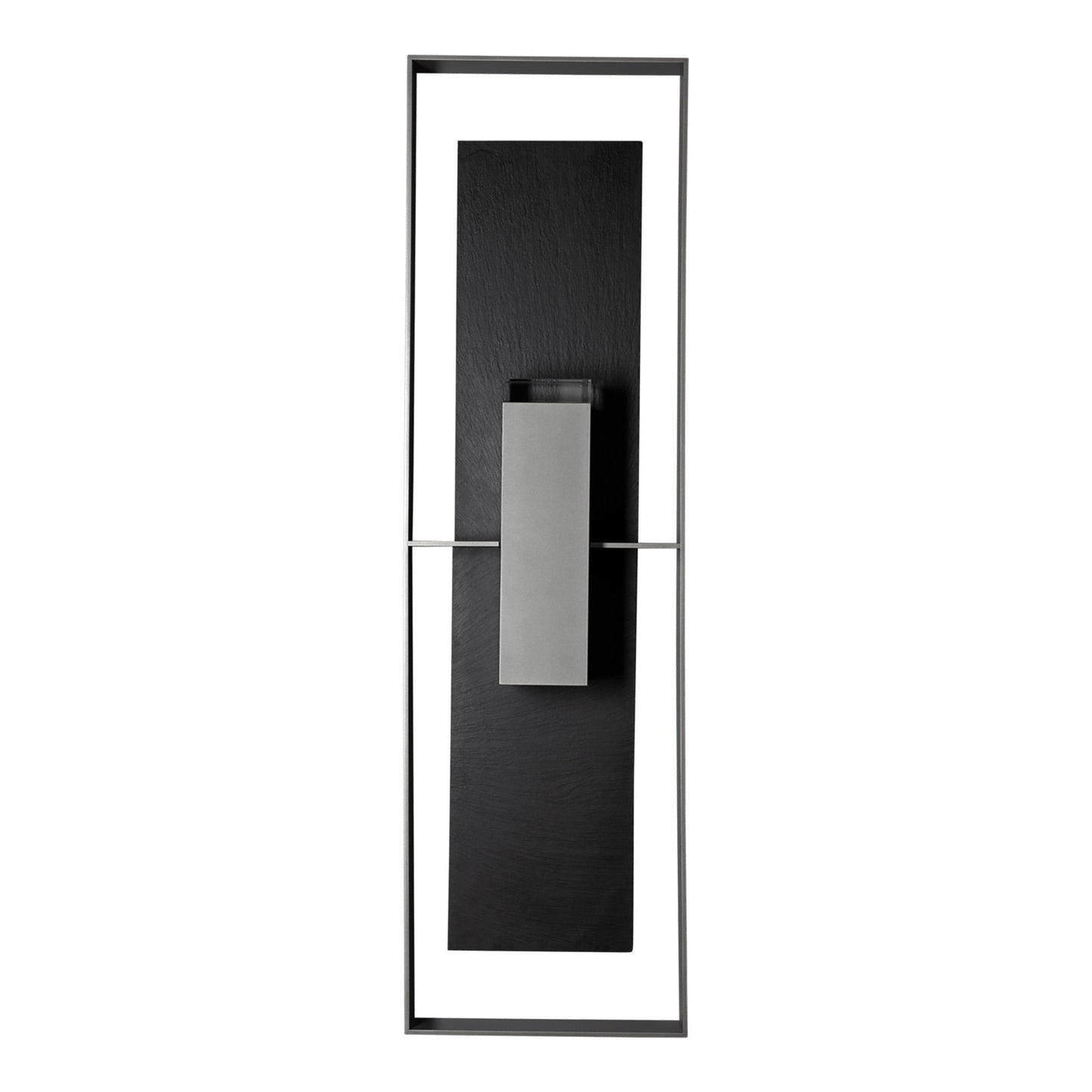 Shadow Box Tall Dark Sky Outdoor Wall Light in Coastal Burnished Steel/Slate (45-Inch).