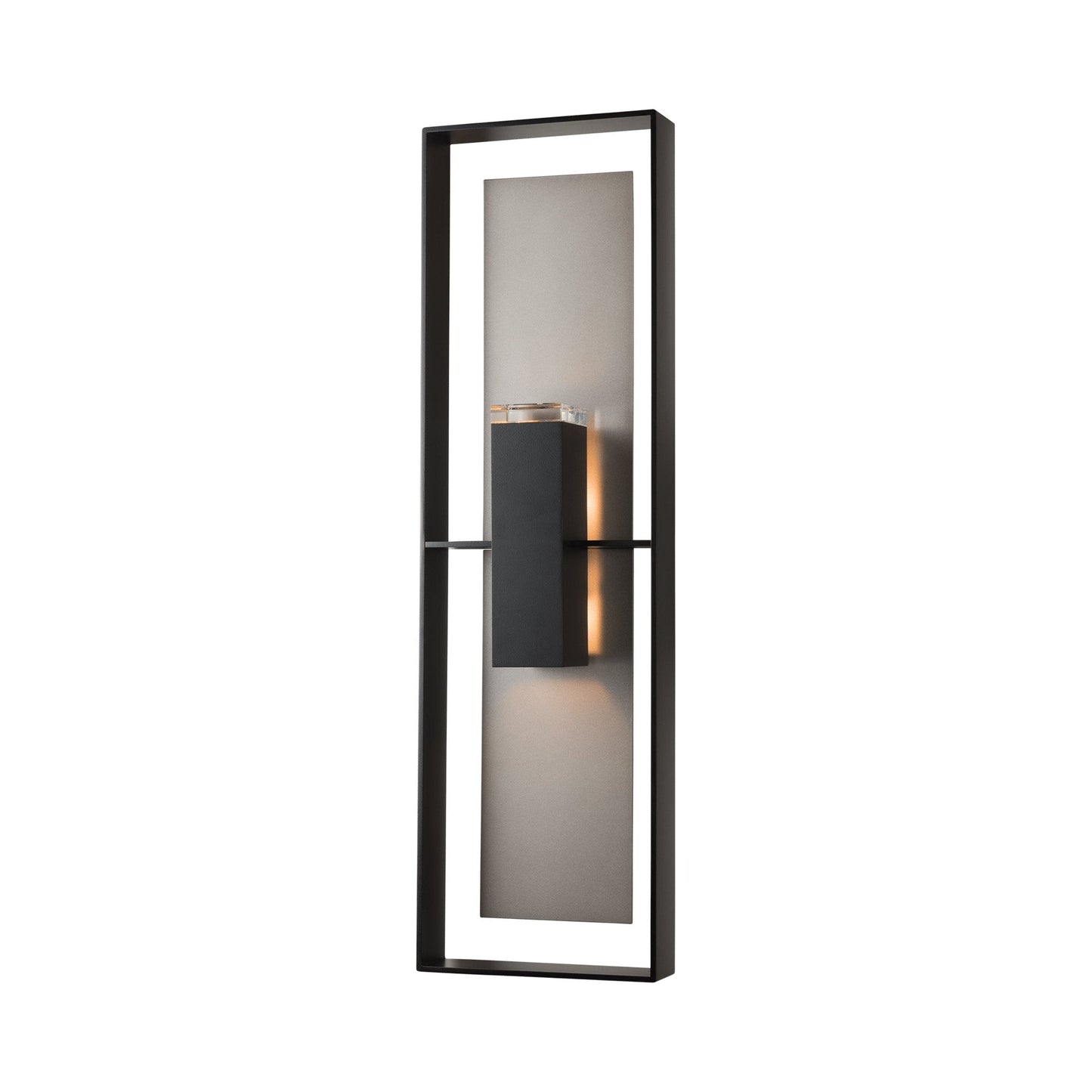 Shadow Box Tall Dark Sky Outdoor Wall Light in Detail.
