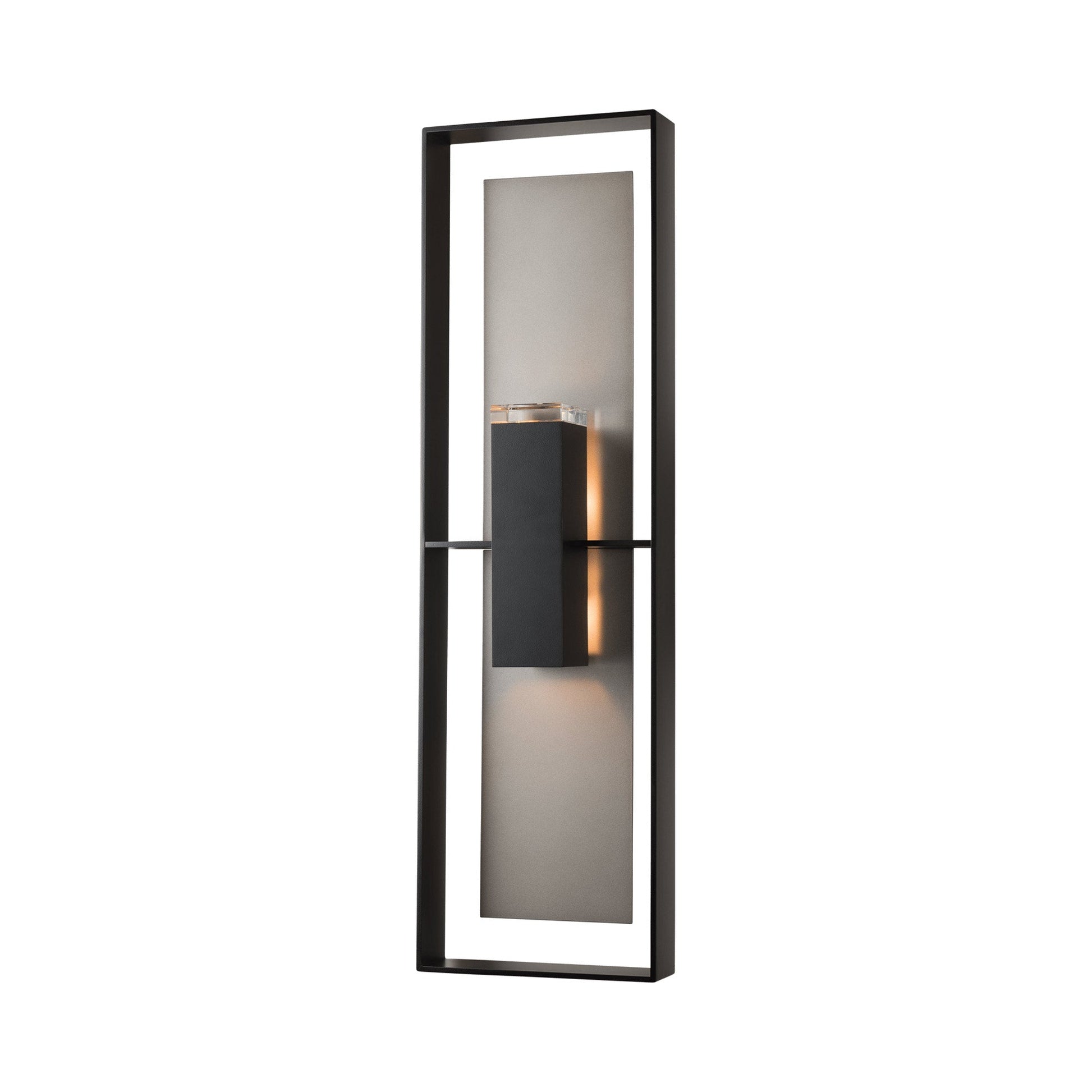 Shadow Box Tall Dark Sky Outdoor Wall Light in Detail.