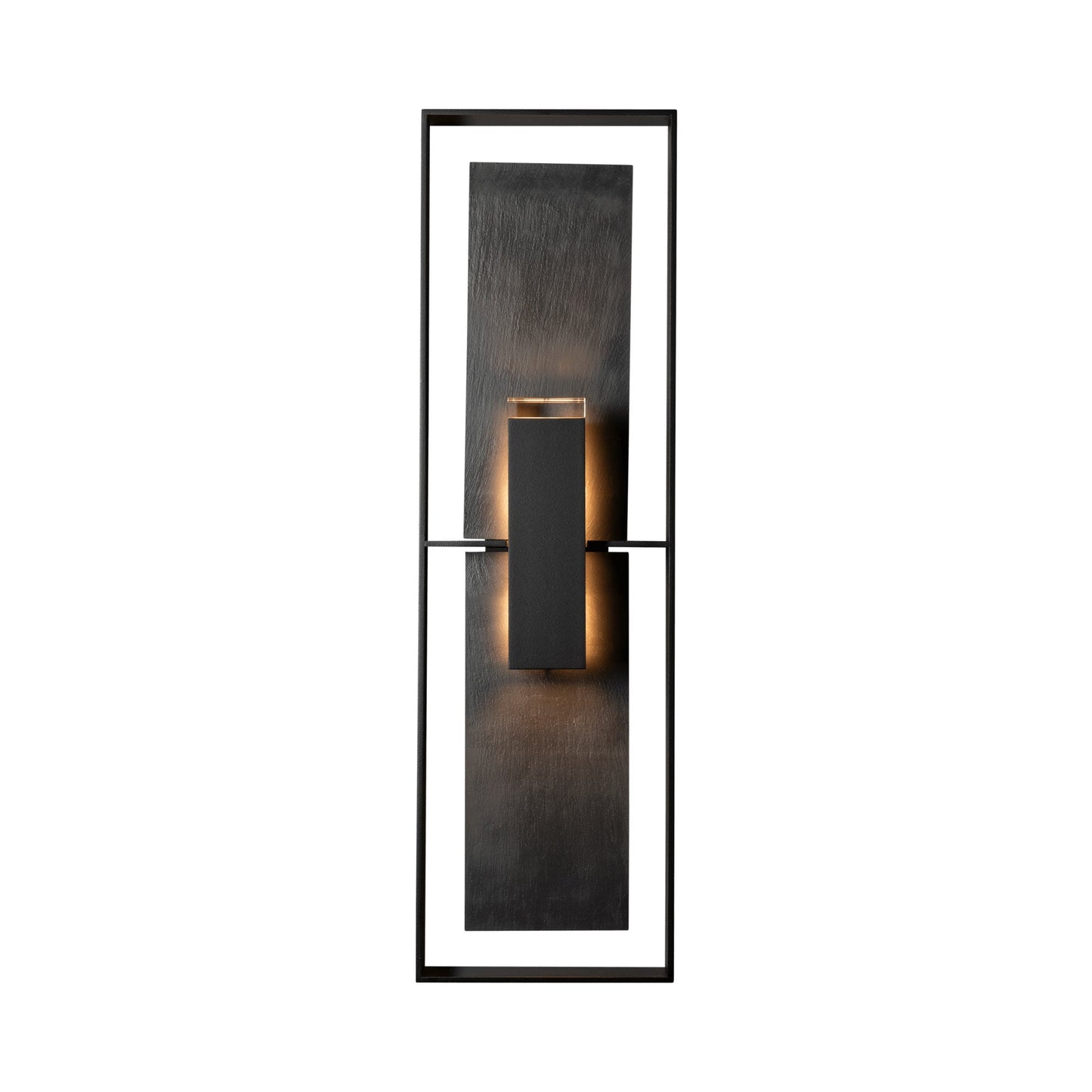 Shadow Box Tall Dark Sky Outdoor Wall Light in Detail.