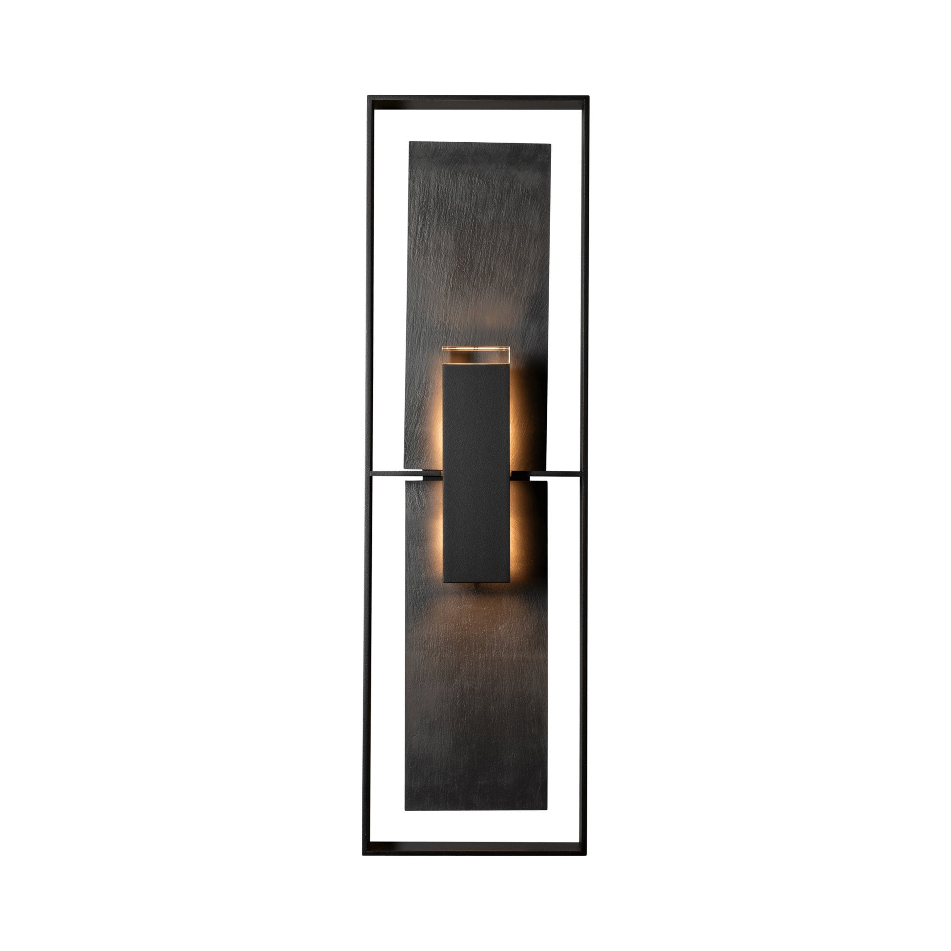 Shadow Box Tall Dark Sky Outdoor Wall Light in Detail.