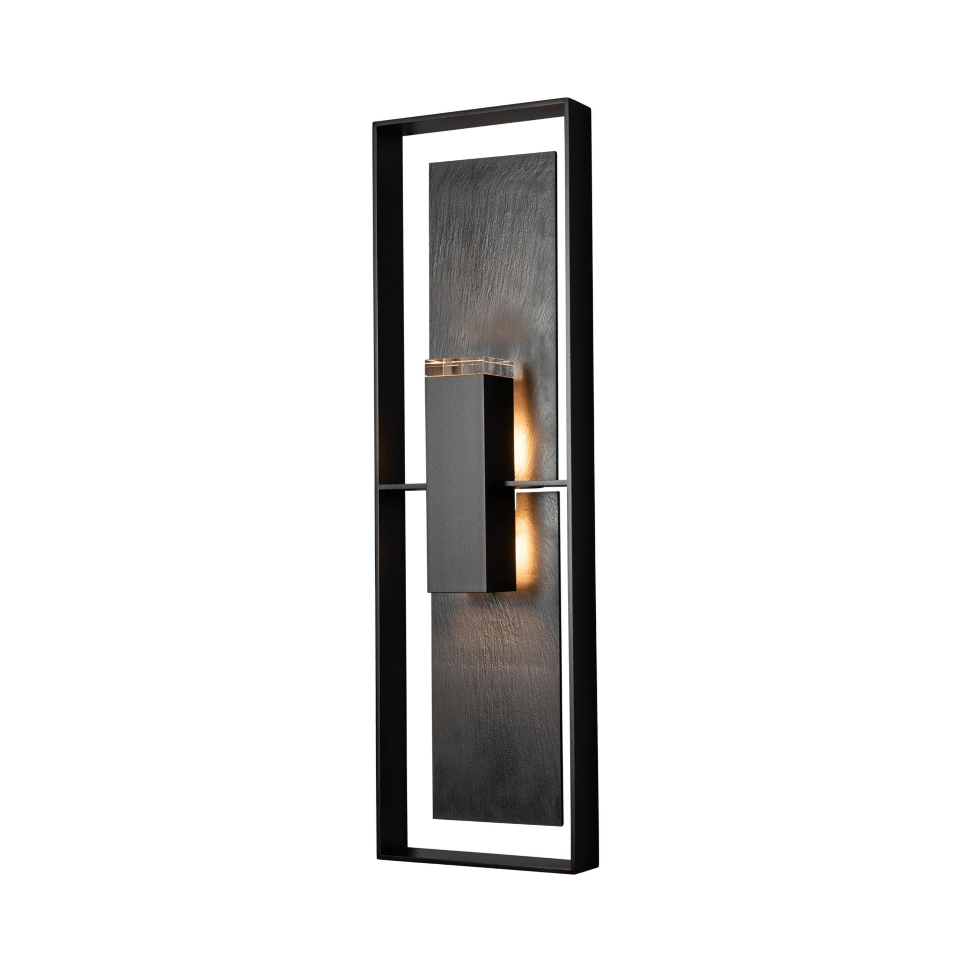 Shadow Box Tall Dark Sky Outdoor Wall Light in Detail.