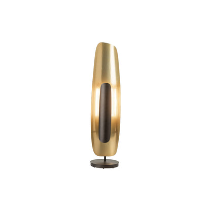 Shield LED Floor Lamp in Oil Rubbed Bronze/Modern Brass.