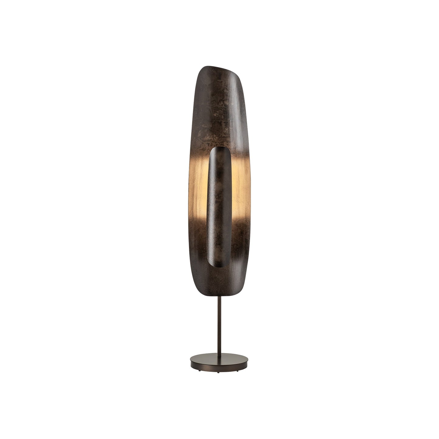 Shield LED Floor Lamp in Dark Smoke/Dark Smoke.