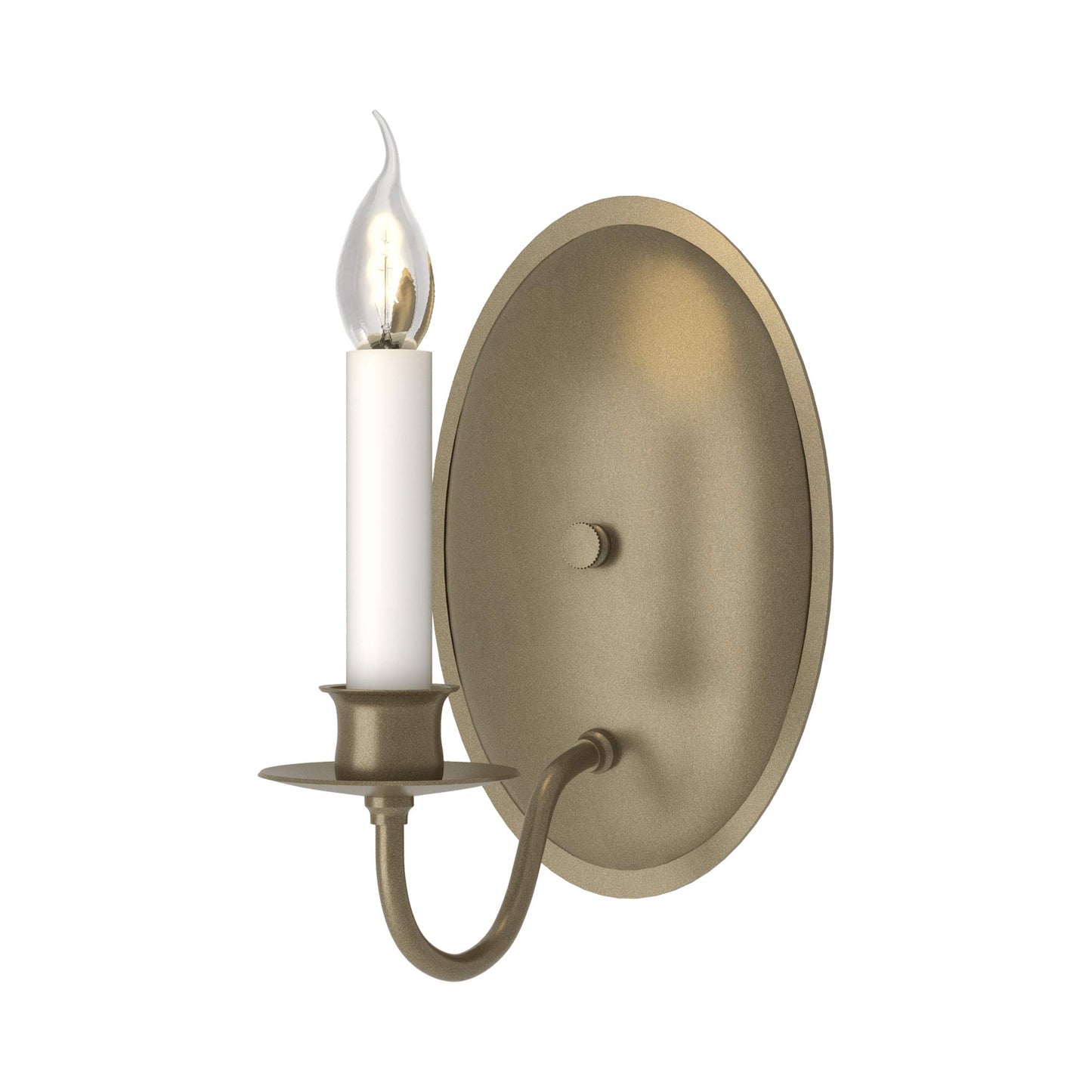 Simple Lines Candle Wall Light in Soft Gold.