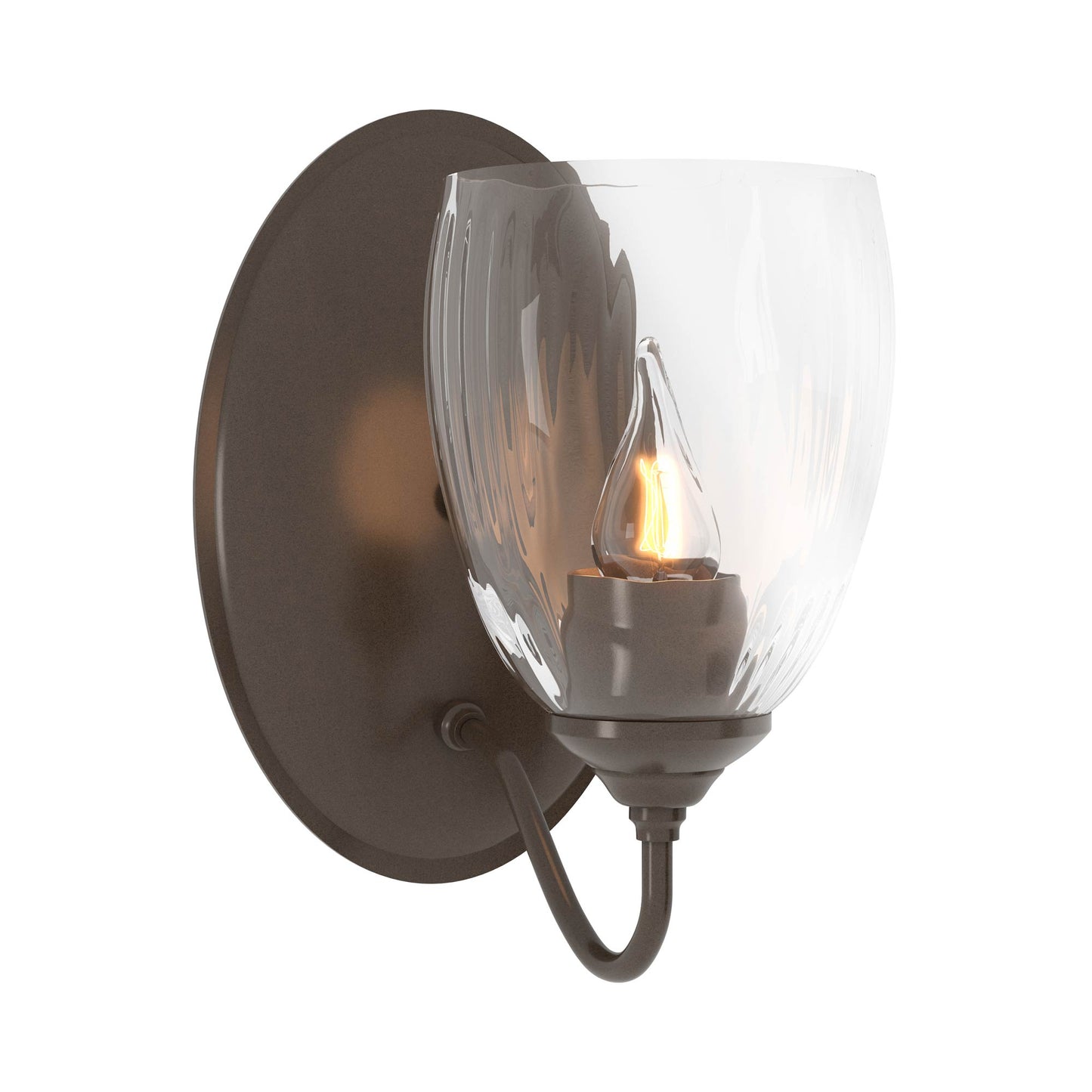 Simple Lines Wall Light in Bronze.