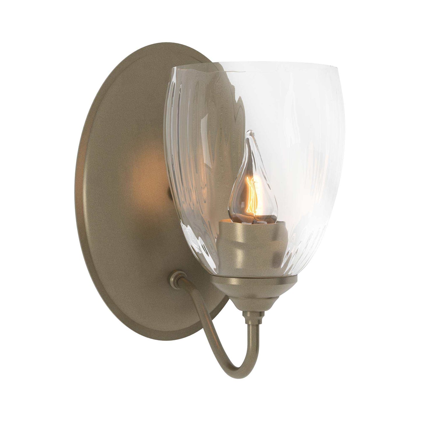 Simple Lines Wall Light in Soft Gold.