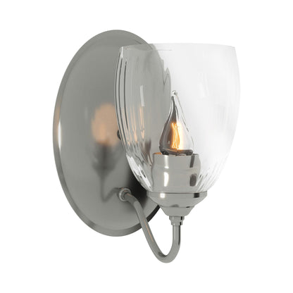 Simple Lines Wall Light in Sterling.