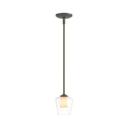 Simple Mini Pendant Light in Dark Smoke.