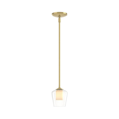 Simple Mini Pendant Light in Modern Brass.