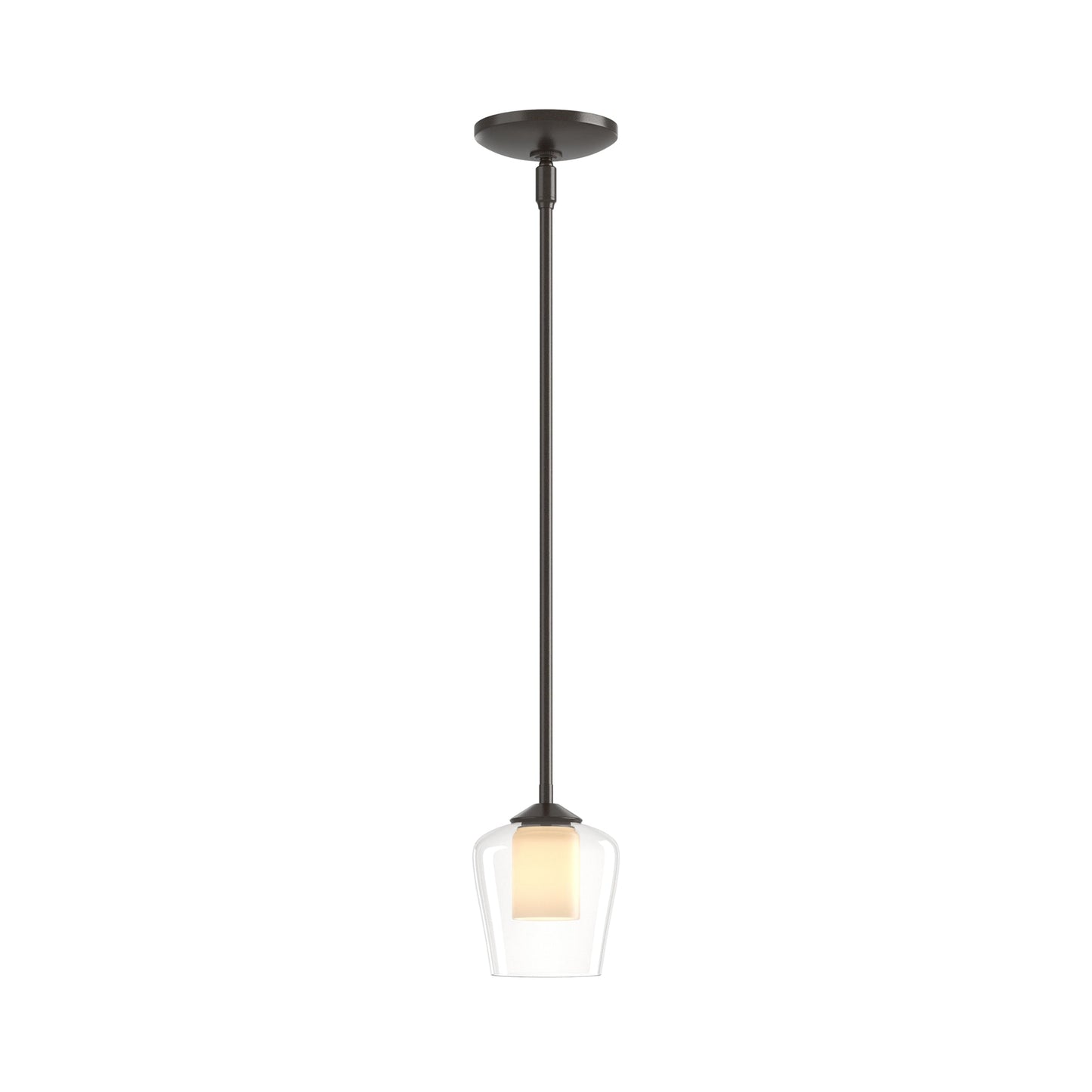 Simple Mini Pendant Light in Oil Rubbed Bronze.