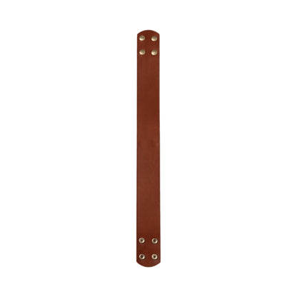 Snaps Extension Strap in Modern Brass/Leather Chestnut (24-Inch).