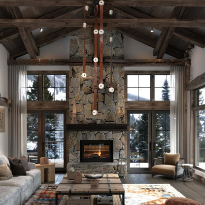 Snaps LED Pendant Light in living room.