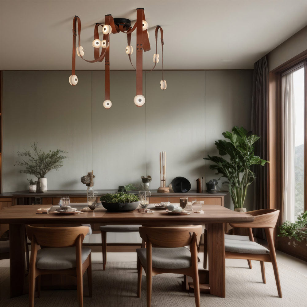 Snaps LED Pendant Light in dining room.