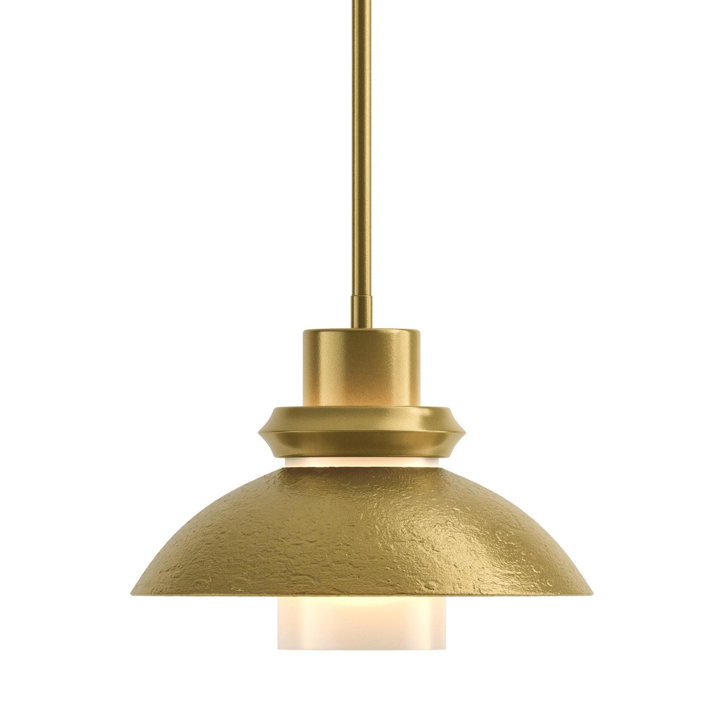 Staccato Pendant Light in Modern Brass (10.5-Inch).