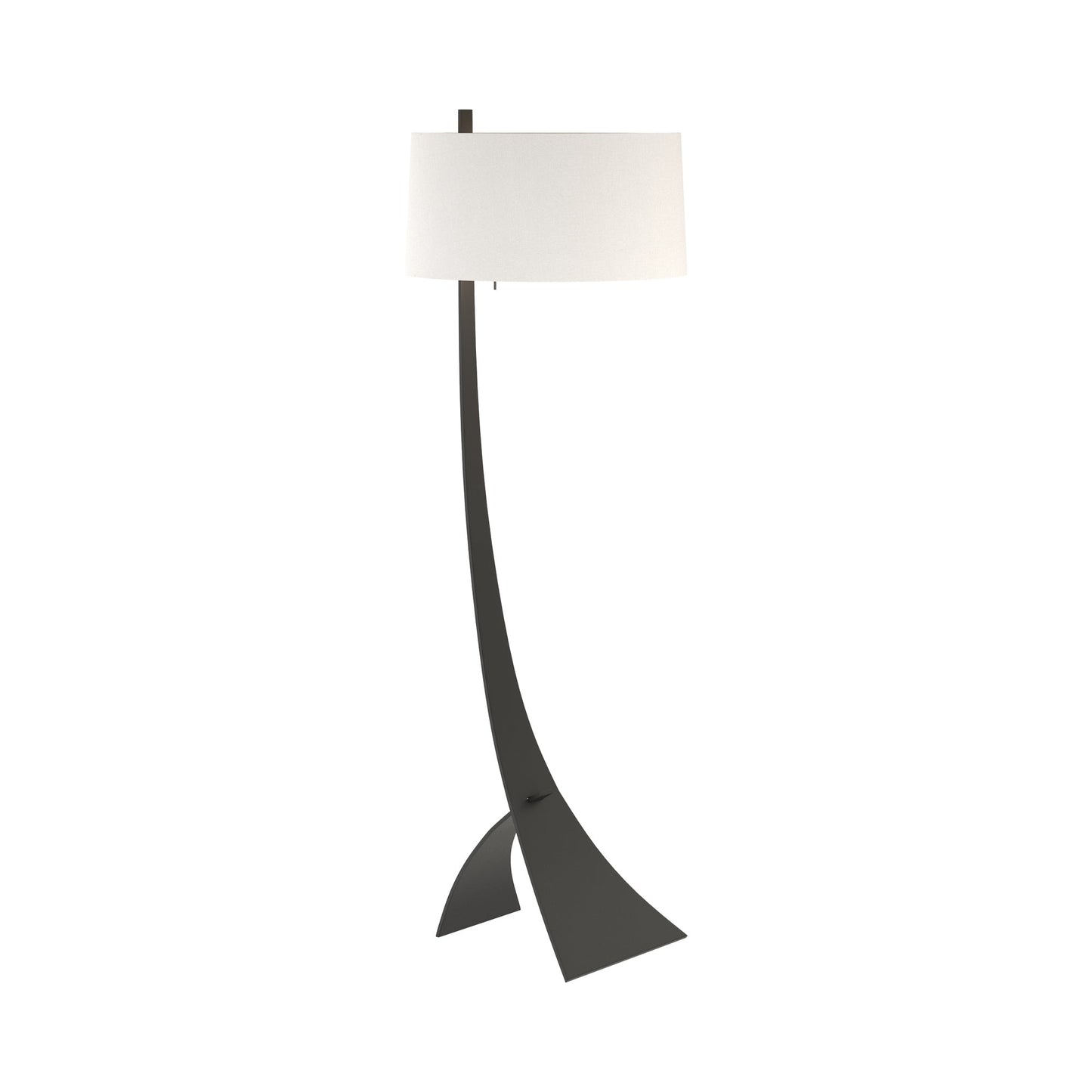 Stasis Floor Lamp in Black (Natural Anna).