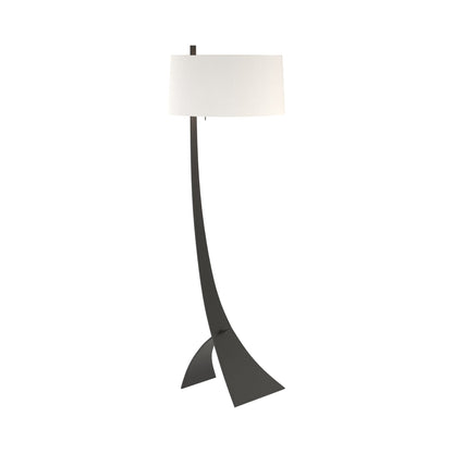 Stasis Floor Lamp in Black (Natural Anna).