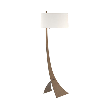 Stasis Floor Lamp in Bronze (Natural Anna).