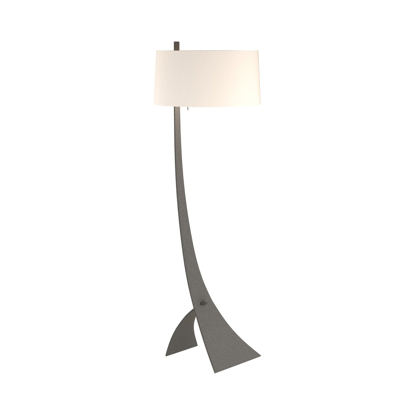 Stasis Floor Lamp in Natural Iron (Flax).